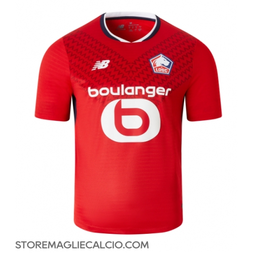 Lille OSC Maglia Gara Casa Repliche 2024-25 Maniche Corte Lille OSC Maglia Gara Casa Repliche 2024-25 Maniche Corte
